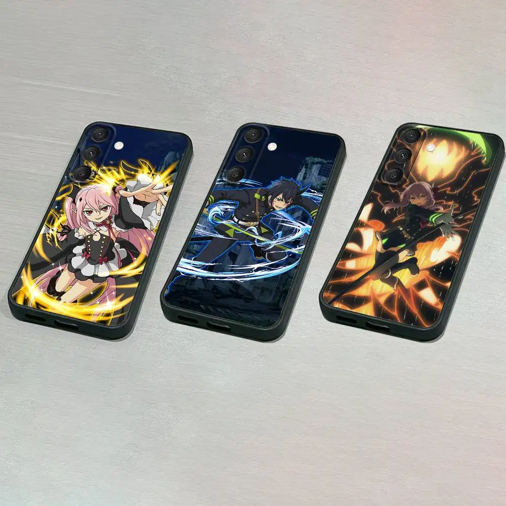 

O-Owari no S-Seraph Phone Case For Samsung S25,S24,S23,S22,S21,S20,S10,Ultra,Plus,Lite,FE,Soft Silicone Black Cover
