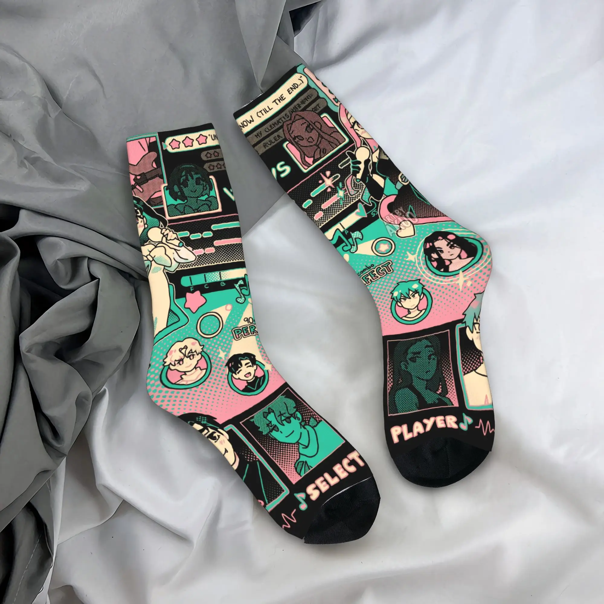 

Alien Stage Stockings Printed Gothic Socks Spring Anti Bacterial Socks Women Men Skateboard Warm Soft Socks