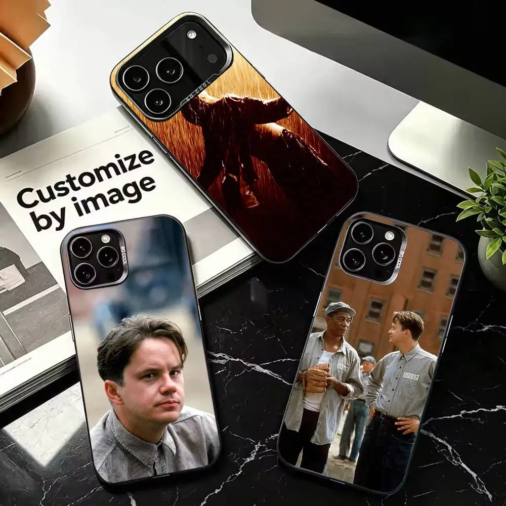 Coque de protection argentée The Shawshank Redemption, compatible avec iPhone 11, 12, 13, 14, 15, 16, 17, Plus, Pro, Mini, Max