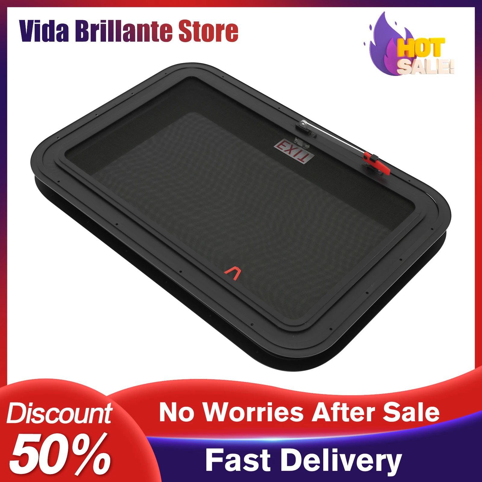 نافذة خروج RV، هروب الطوارئ، العزل الحراري، مقاوم للحشرات، حجب الأشعة فوق البنفسجية مع شاشة قابلة للإزالة، سطح أملس، آمن وموثوق #1