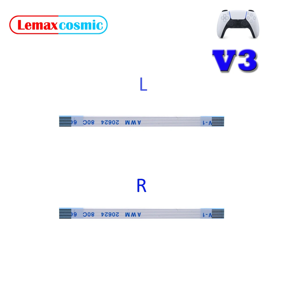 Microphone Flex Cable L R L1 L2 R1 R2 Motor Connect Ribbon Flex Cable Button Board For Sony Playstation 5 PS5 Dualsens V3