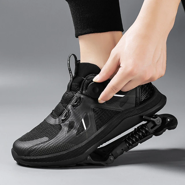 Zapatillas deportivas con amortiguacion para correr zapatos deportivos con suspension de resorte amortiguadores transpirables profesionales AliExpress