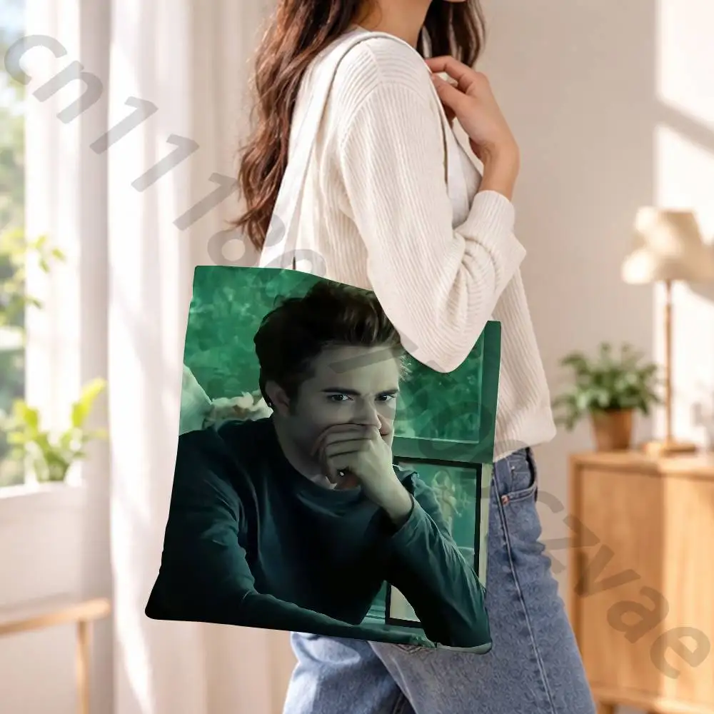 Twilight Edward Female Printed Versatile Student Portable Office Handbag Bento Bag Handbag Sail Bag