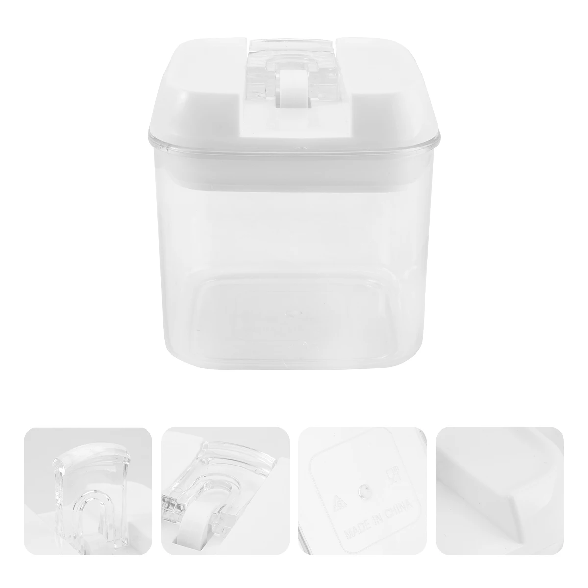 

Airtight Food Storage Containers Plastic Boxes for Rice Grain Cereal Sealed Can Kitchen Holder Transparent Toughness