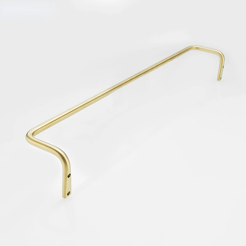 Brass Bathroom Hanging Towel Rack Punch-Free Bathroom Kitchen Wall-Mounted Shelf Towel Bar Rack