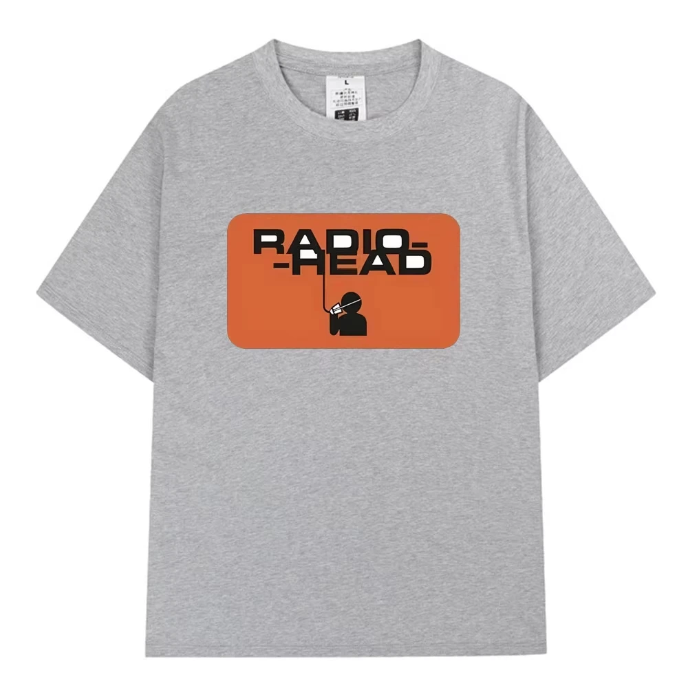 2026 Hot Sale Rock Band Radiohead Music Album T Shirts Men Women Gothic Retro T Shirt Y2K Cotton Short Sleeve Casual Clothing