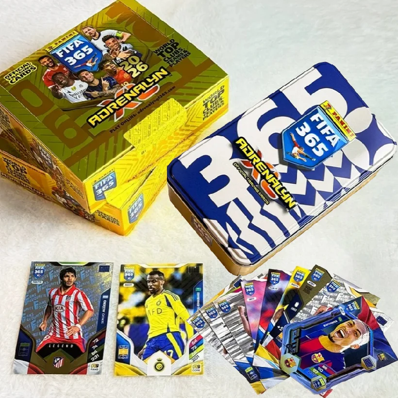 Original Panini 2026 Weltmeisterschaft Star-Karten FIFA365 Sammelkarten Messi Mbappé Ronaldo Signierte Karten Geschenk für Fußballfans