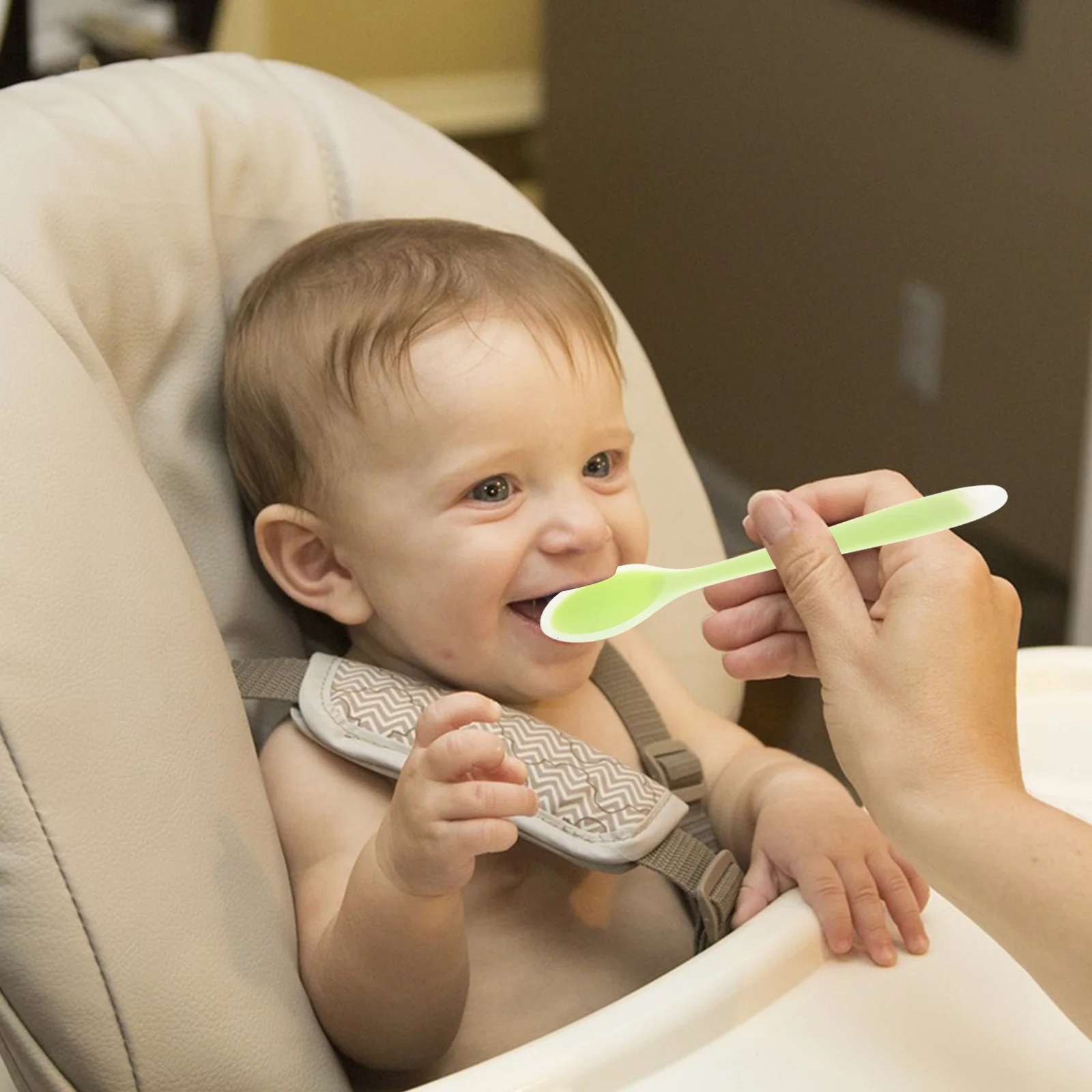 Baby Silikon Löffel Kleine Größe Weiche Spitze Flexible Säuglingsernährung Löffel Für Reis Paste Obst Lebensmittel Schaben Ausbildung