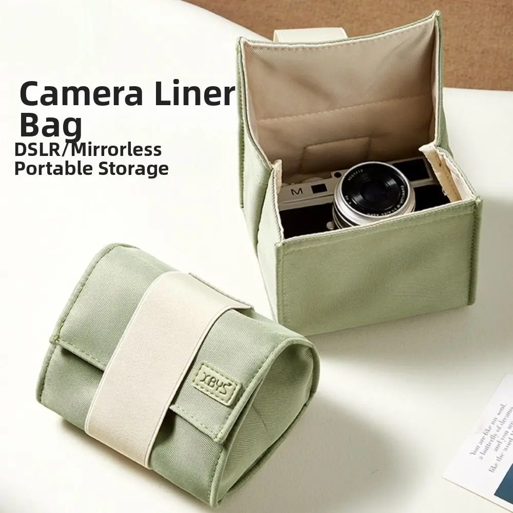 Multi-Purpose Camera Organizer Bag Water-Resistant Fabric Portable Camera Storage Bag Shockproof Protection Padded Interior