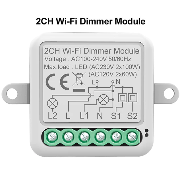 Tuya Wifi & Zigbee Smart Dimmer Switch Module 2 Way Dimbare Lichtschakelaar App Afstandsbediening Werken Met Alexa Google Home - afbeelding 1