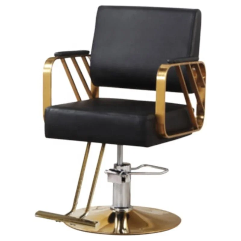 modern blue gold woman men haircut saloon chair hair salon barber chairs