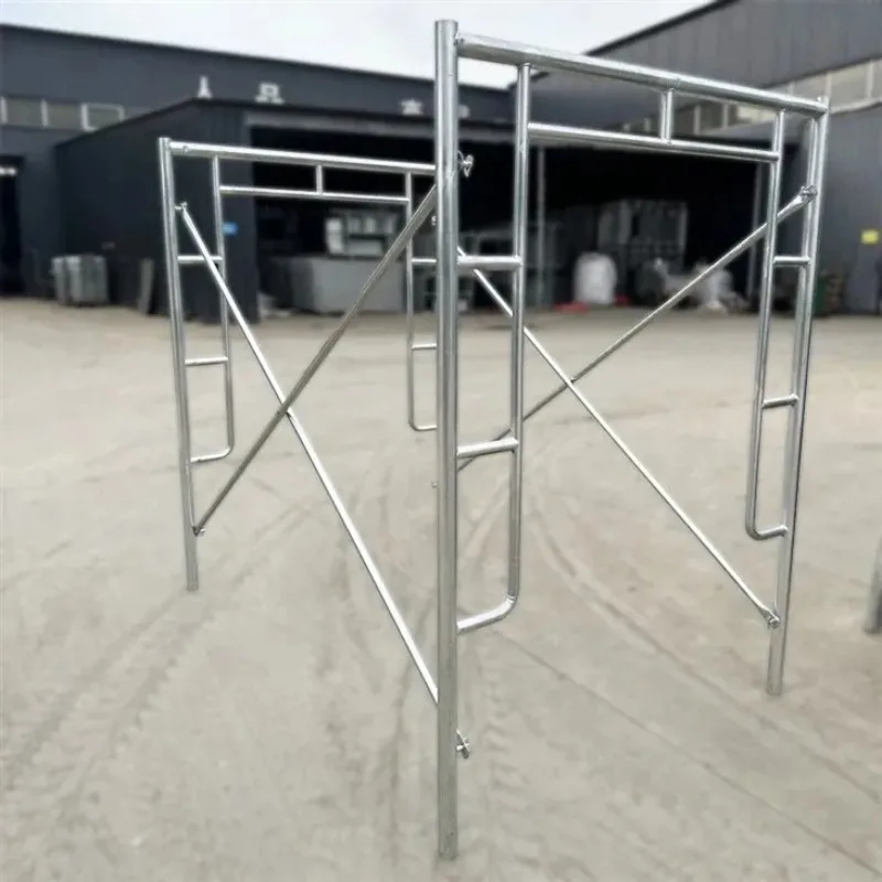 Easy Install Durable Professional Customization Metal Mobile Ladder Galvanized H Frame Scaffolding System for Construction