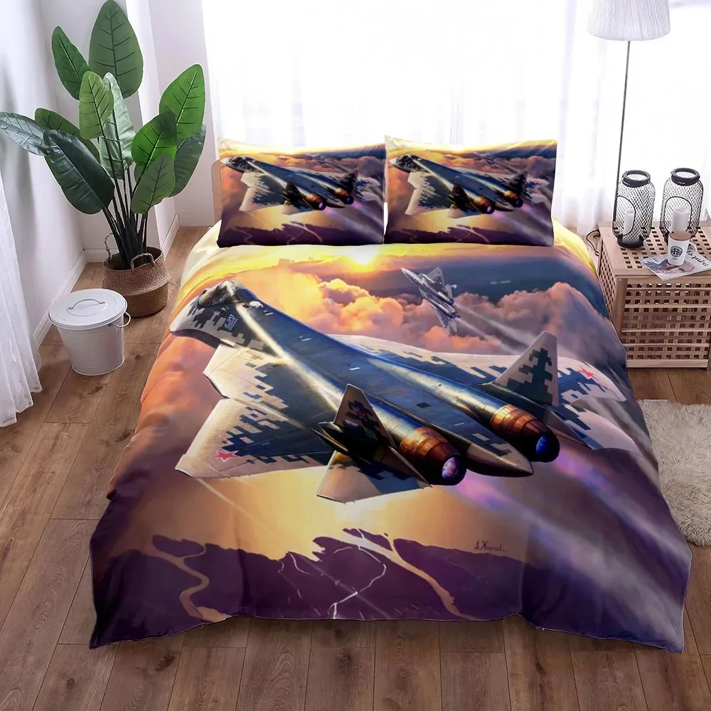 

World Ranking Air Fighter Duvet Cover Set UK Single Double Queen US Twin Full King Size Among Bed Linen Set