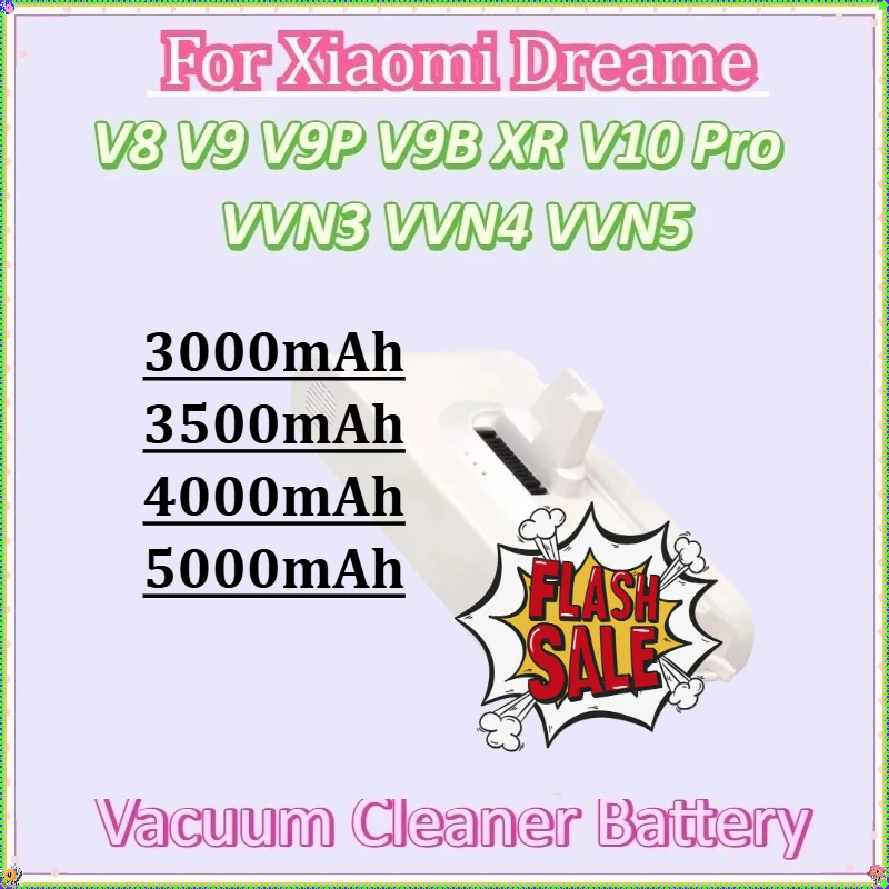 

Vacuum Cleaner Battery for Xiaomi Dreame V8 V9 V9P V9B XR V10 Pro VVN3 VVN4 VVN5 Replacement Handheld Cordless New Battery