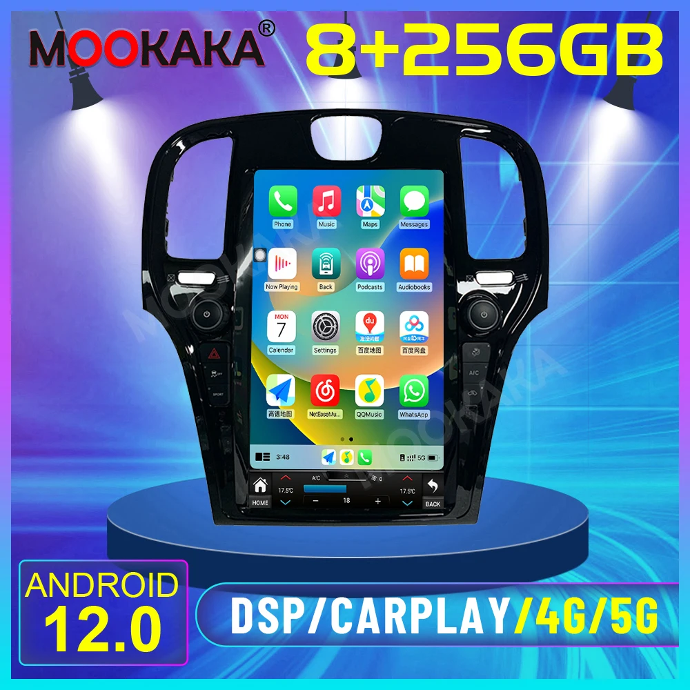 

Android 13,0 8 + 256 ГБ Tesla 13,3 дюймов экран для Chrysler 300C 2013-2019 блок Carplay GPS навигация автомобильный мультимедийный радиоплеер