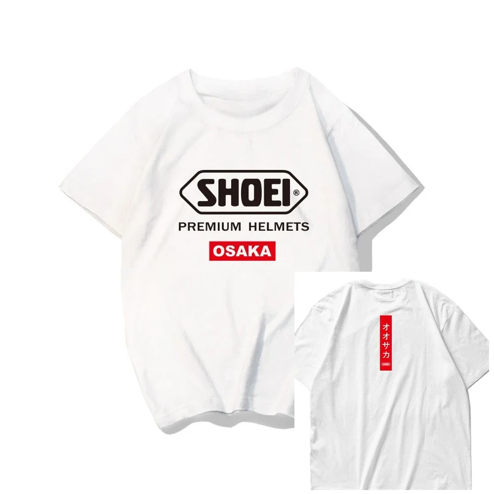 

Summer Men's and Women's Same Style Top, Japanese Motorcycle Motorcycle Racing Pure Cotton Round-neck Short-sleeved T-shirt