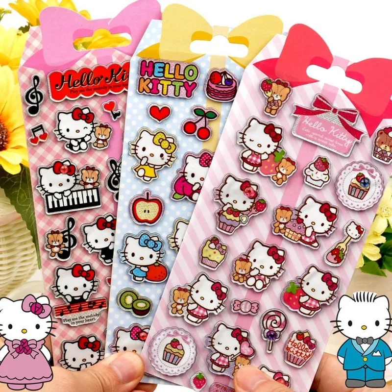 

Sanrio Hello Kitty Three-dimensional Candy Stickers Notebook Mobile Phone Shell Luggage Water Cup Refrigerator Wholesale