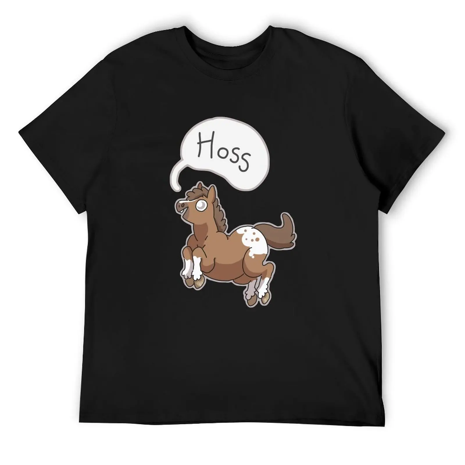 Hoss Horse T-Shirt anime stuff vintage Aesthetic clothing customizeds mens t shirts top quality