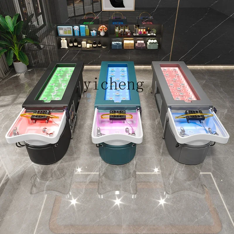 Full Body Moxibustion Head Therapy Shampoo Bed Water Circulation Steaming Integrated Physiotherapy MassageN20