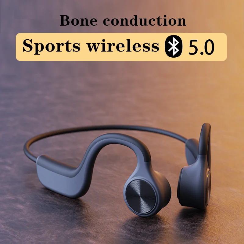 

B9 Bone Conduction Bluetooth Headset Wireless Running Sports Ear-Mounted Waterproof and Sweat-Proof 6-8 Hours of Exercise Life