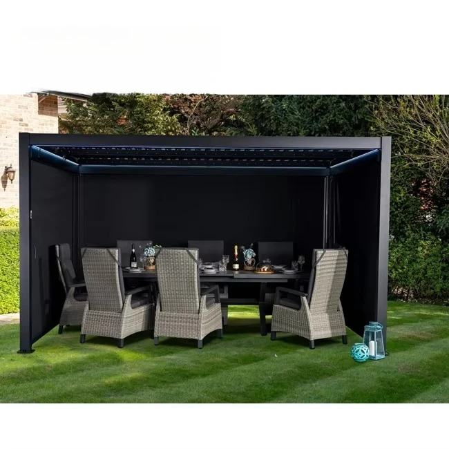 

Newest Design Economy Aluminum Pergola Outdoor Garden Waterproof Bioclimatic Pergola Arches Arbours Pergolas