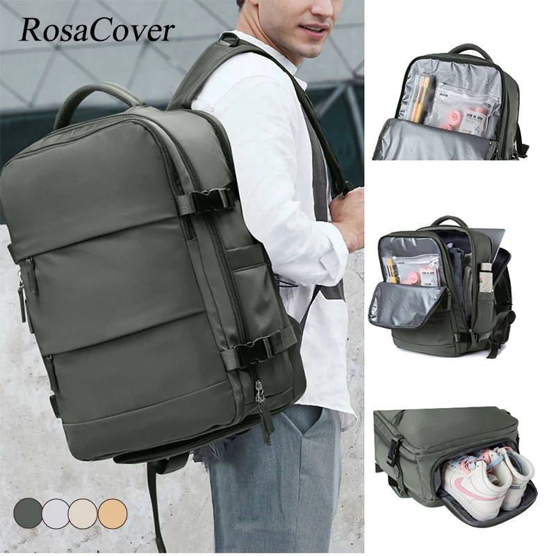 Waterproof Men Travel Backpack Airplane Luggage Boys School Bags Lightweight Notebook Large Capacity Multi-Function Mochilas