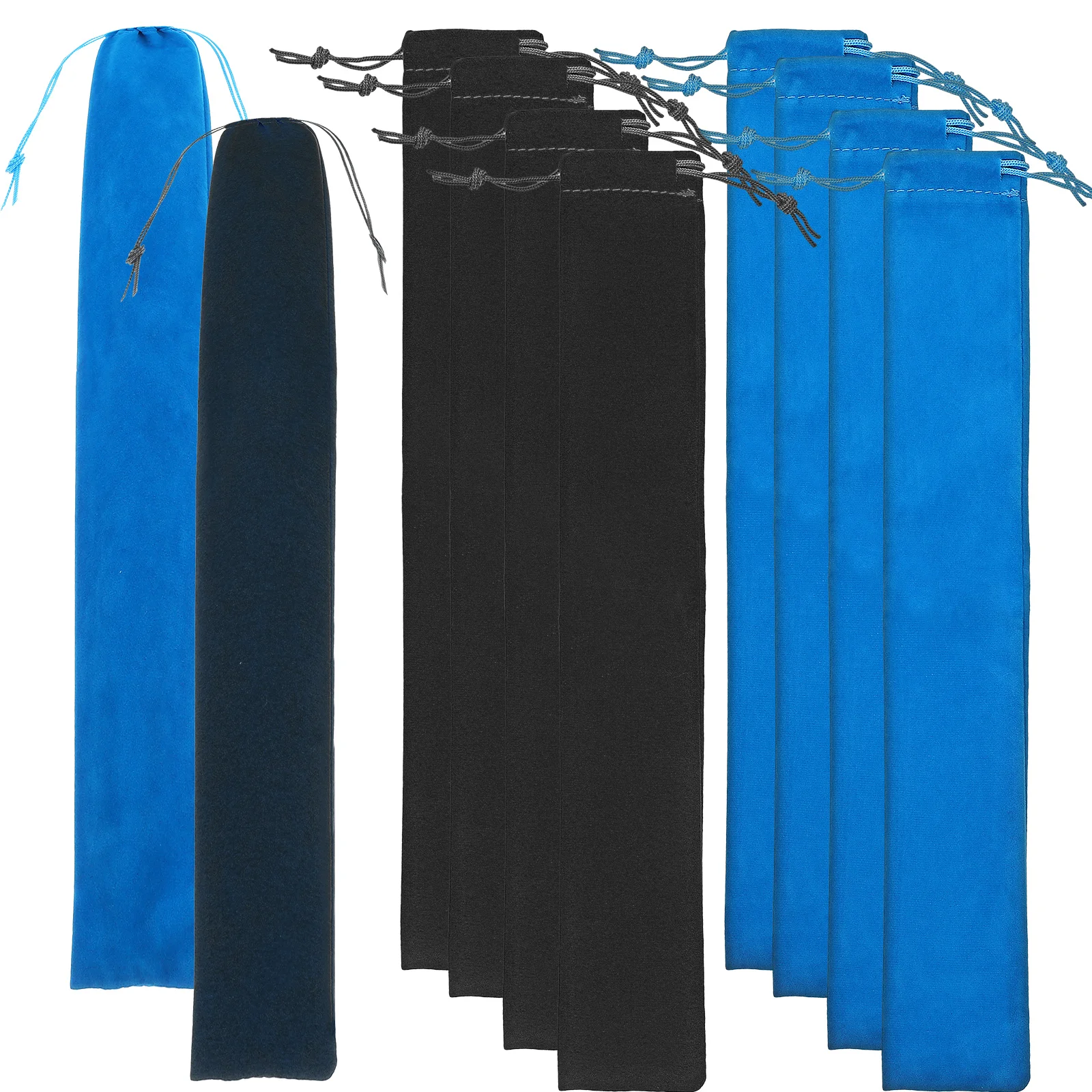 

10Pcs Flute Storage Bag Soft Lining Drawstring Closure Multi-Instrument Carrying Soprano Recorder Pouch Flute Bag