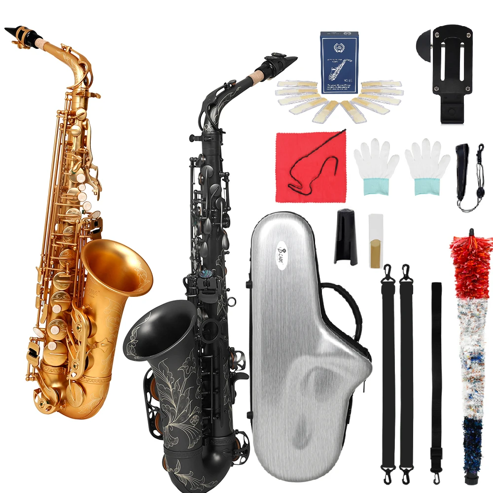 SLADE Professional Alto E-tuned Saxophone Multiple Combinations and Colors Saxophone With Case and Accessories