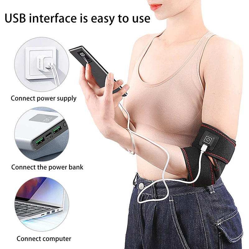 Electrically Heated Wrist Support Sleeve Elbow Ankle Protection Adjustable Wrist Guard Breathable Hand Joint Protection Tool