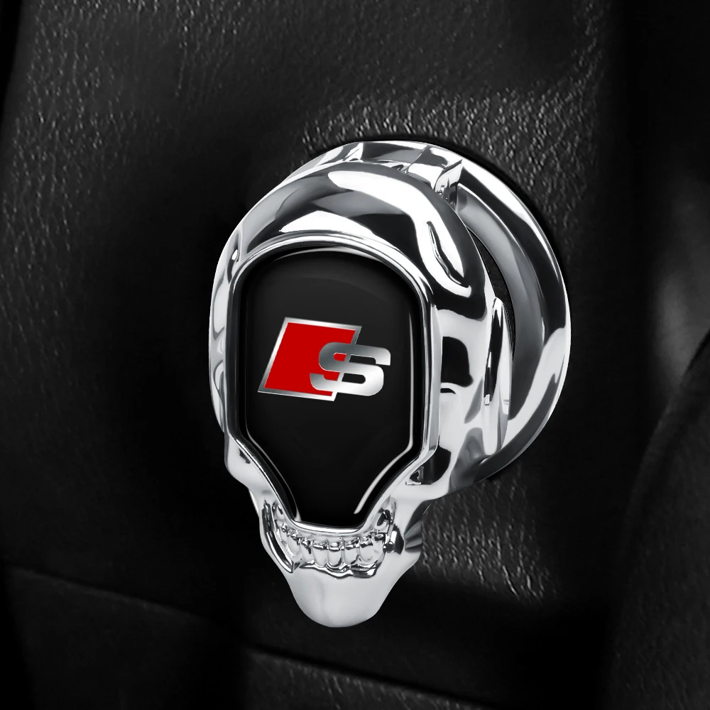 3D Metal Car One-touch Start Cover Ignition Device Button Decoration Sticker For Audi S A1 A3 8P A4 B5 B6 B8 A5 A6 C5 C6 C7 A7 view 6