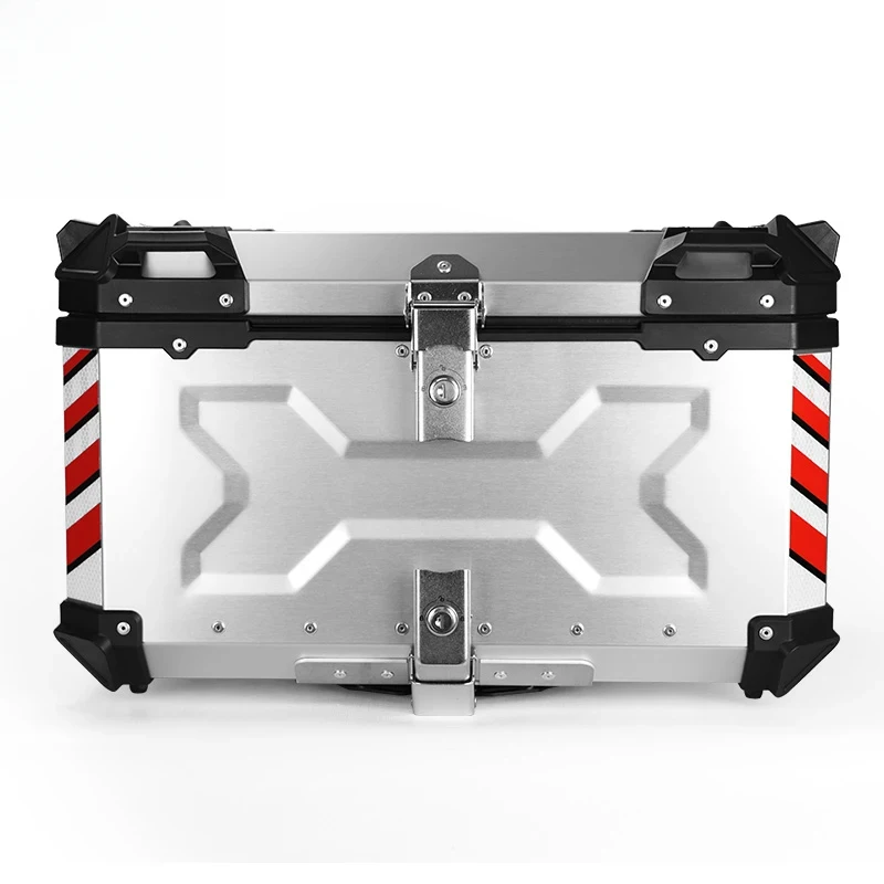 Sale Factory Hot Selling L Silver X Den F-MOTO Lage Trunk Aluminum Motorcycle Top Tail Box