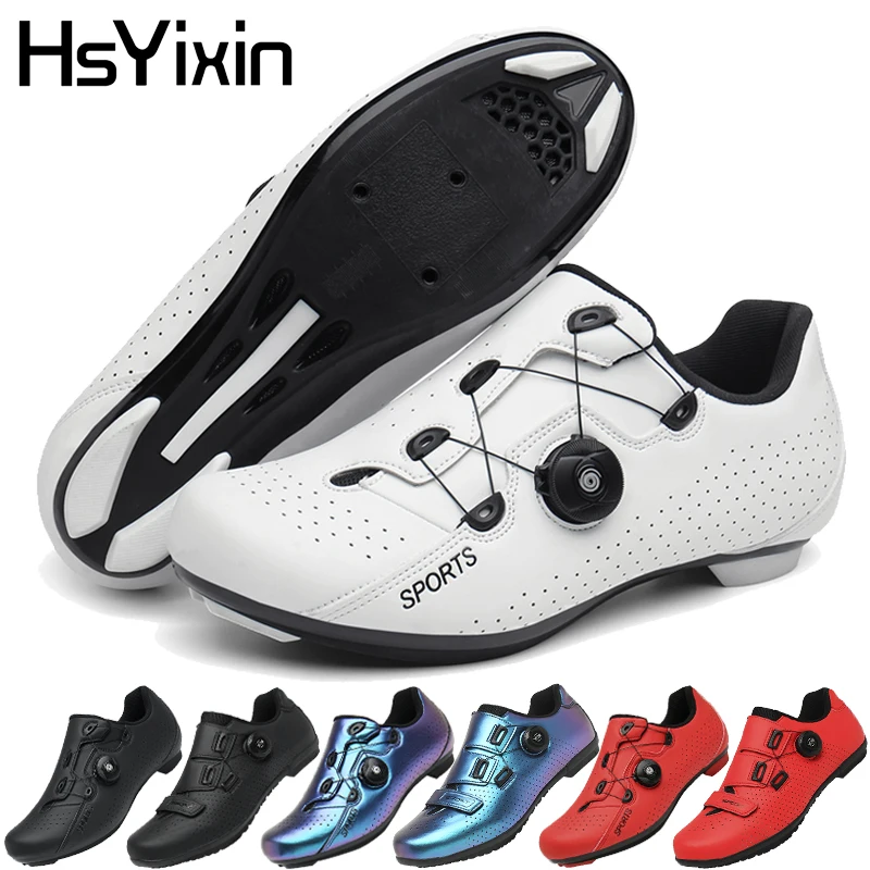 

Велотуфли для шоссейного велосипеда, унисекс, для гонок и тренировок, нескользящие, для горных велосипедов с плоскими педалями, Zapatillas Ciclismo