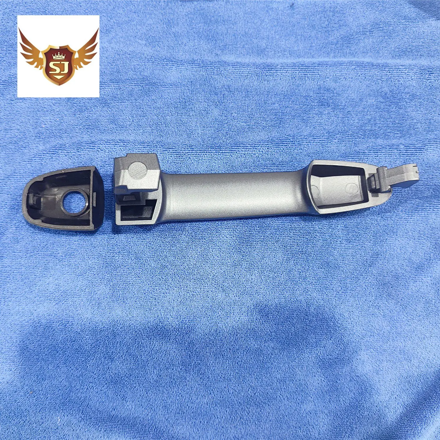 مقبض الباب الخارجي لسيارة تويوتا، رمادي مرصع بالنجوم مع فتحة، كامري 02-06 كورولا، أفينسيس، أيجو، هايلاندر، ماتريكس كوانج