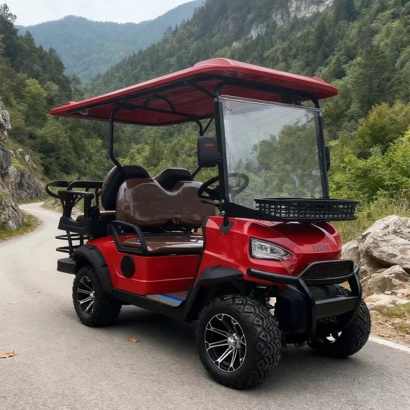 تعليق مستقل جديد 2/8 ركاب فائدة السيارة 48 فولت/72 فولت 5000 واط/7000 واط الطريق القانوني عربات التي تجرها الدواب الكهربائية لمشاهدة معالم المدينة عربة جولف #2