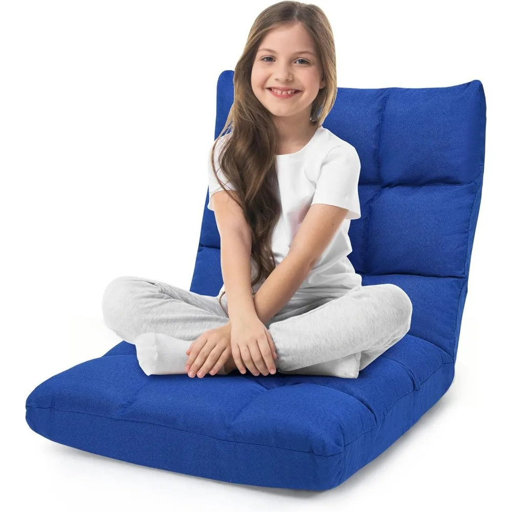 Adjustable Folding Back Support Chair - Cushioned Sofa for Multiple Activities