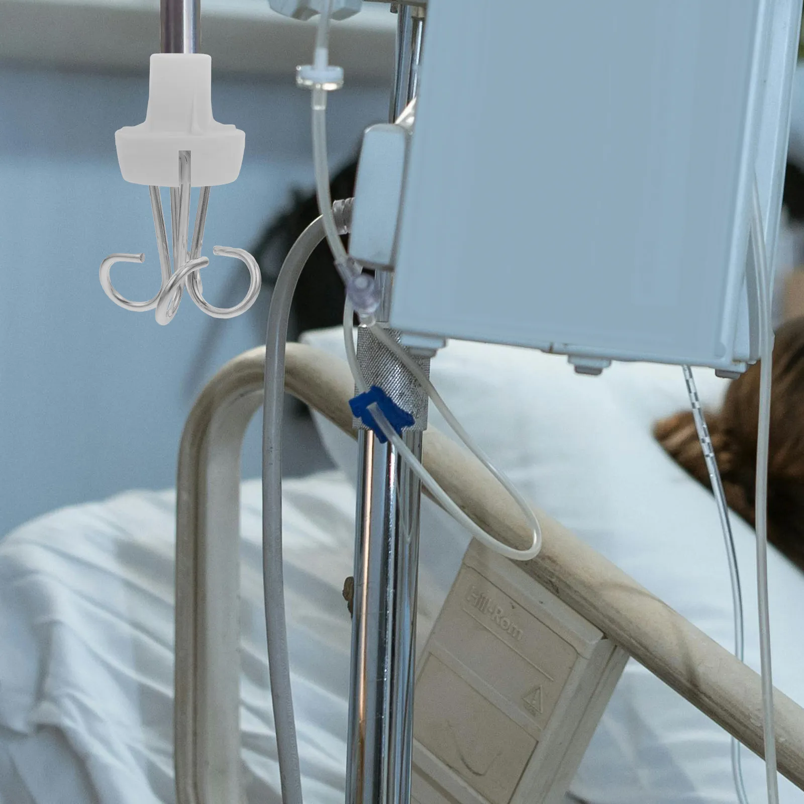 Robust Metal Iv Pole Hanger for Drip Stands Drip Bottle Holder Saline Bag Hook Heavy Duty Iv Stand Hook Hospital Use