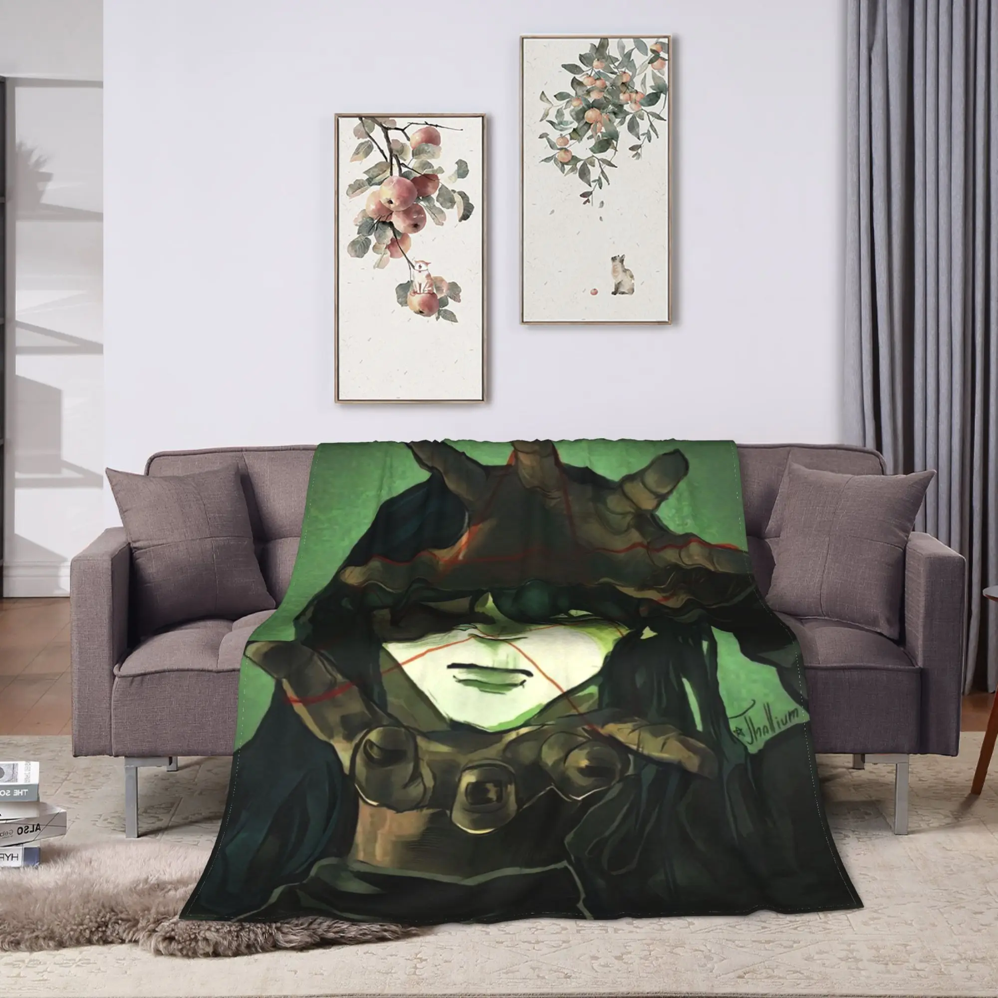 Sally Face Sal Fisher Blanket Adults  Flannel Throw Blanket For Living Room Comfortable DIY Quality Bedspread Gift