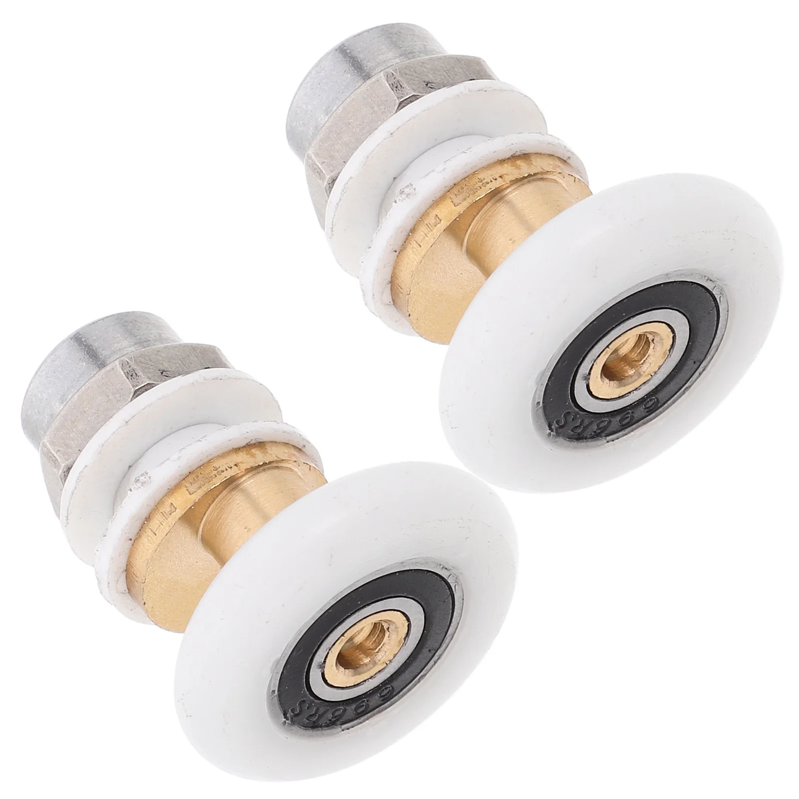 

2pcs Shower Door Rollers 25mm Wheel Durable Stainless Steel ABS Brass Bathroom Sliding Hardware Easy Installation Smooth Glide