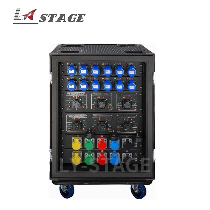 48-way combination power through cabinet (12-way 16A waterproof + 6-way 19-core)