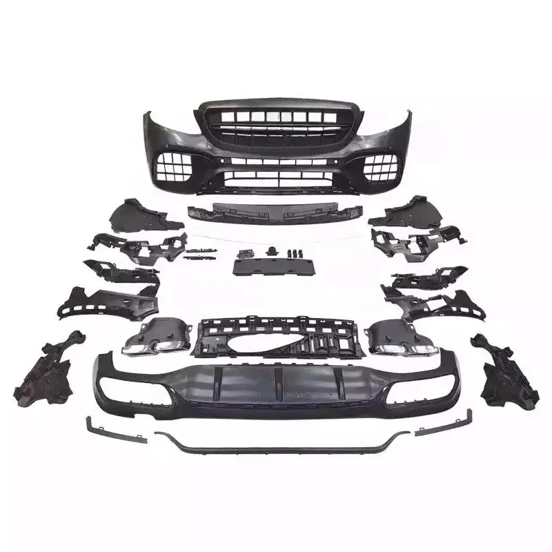 

Suitable for E-Class E63S W213 2016-2020 Modified B Style Carbon Fiber Kit Front Lip Side Skirt Rear Lip Tail
