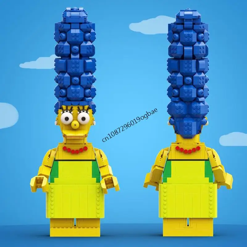 新しい1256ピースの人気シンプソンズシリーズキャラクターアップスケールミニフィギュアMOCモデルDIYクリエイティブアイデア子供のおもちゃ誕生日プレゼントブロック