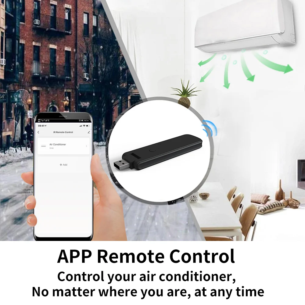 Tuya WiFi IR Control remoto para hogar inteligente fuente de alimentación USB para TV AC aire acondicionado funciona con Alexa Google Home Yandex