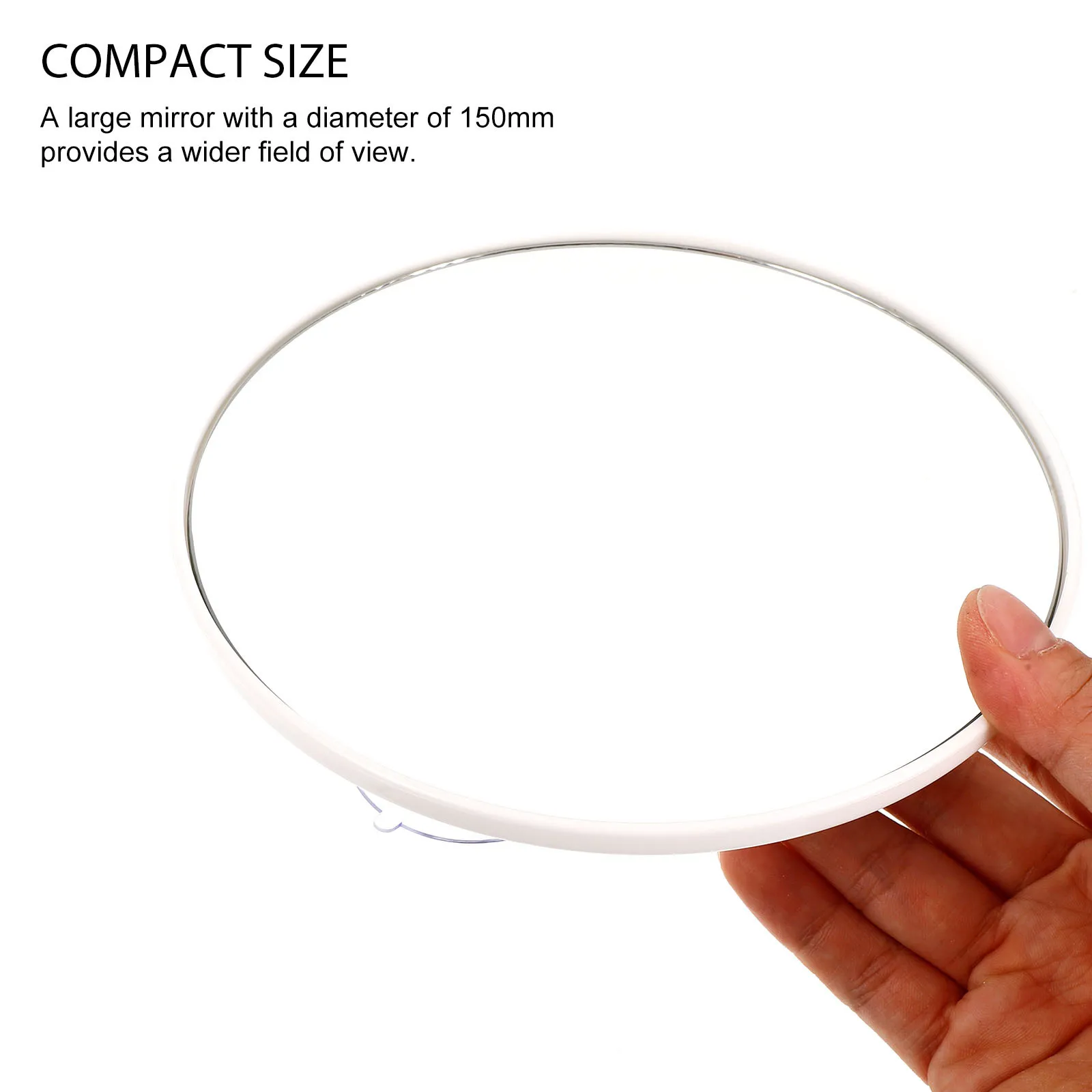 Tragbarer Make-up-Vergrößerungsspiegel, kompakter Reisespiegel, Saugnapf, Badezimmer-Waschtisch, täglicher Gebrauch, Reisezubehör