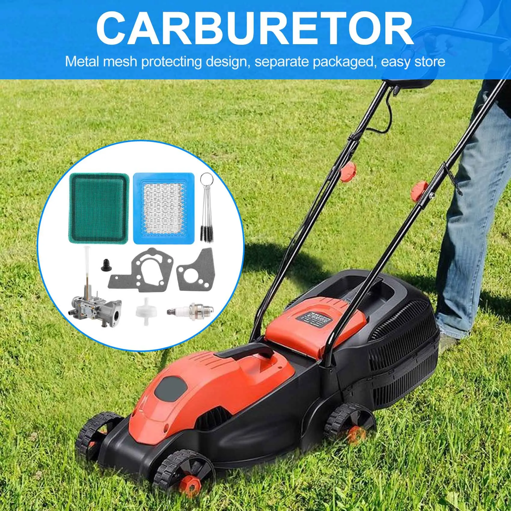 Sostituzione carburatore per motori Briggs & Stratton Kit guarnizioni carburatore da 5 CV 130202 112202 137202 133212 112232   G