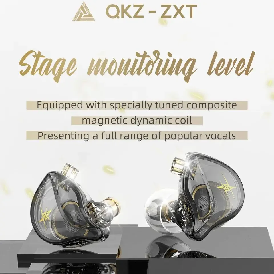 QKZ ZXT HIFI In-Ear Sports Earphones Plug-In Control Mobile Monitoring Stage Earbuds for Fitness And Active Lifestyle — product photo 1 of 1