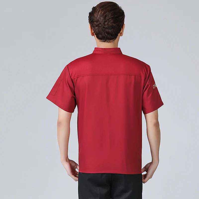 "Chef Uniform For Men Jacket Cooking Clothes Kitchen Shirt Suit Waitress Food Service Coat Girl Personalized Works Custom Logo