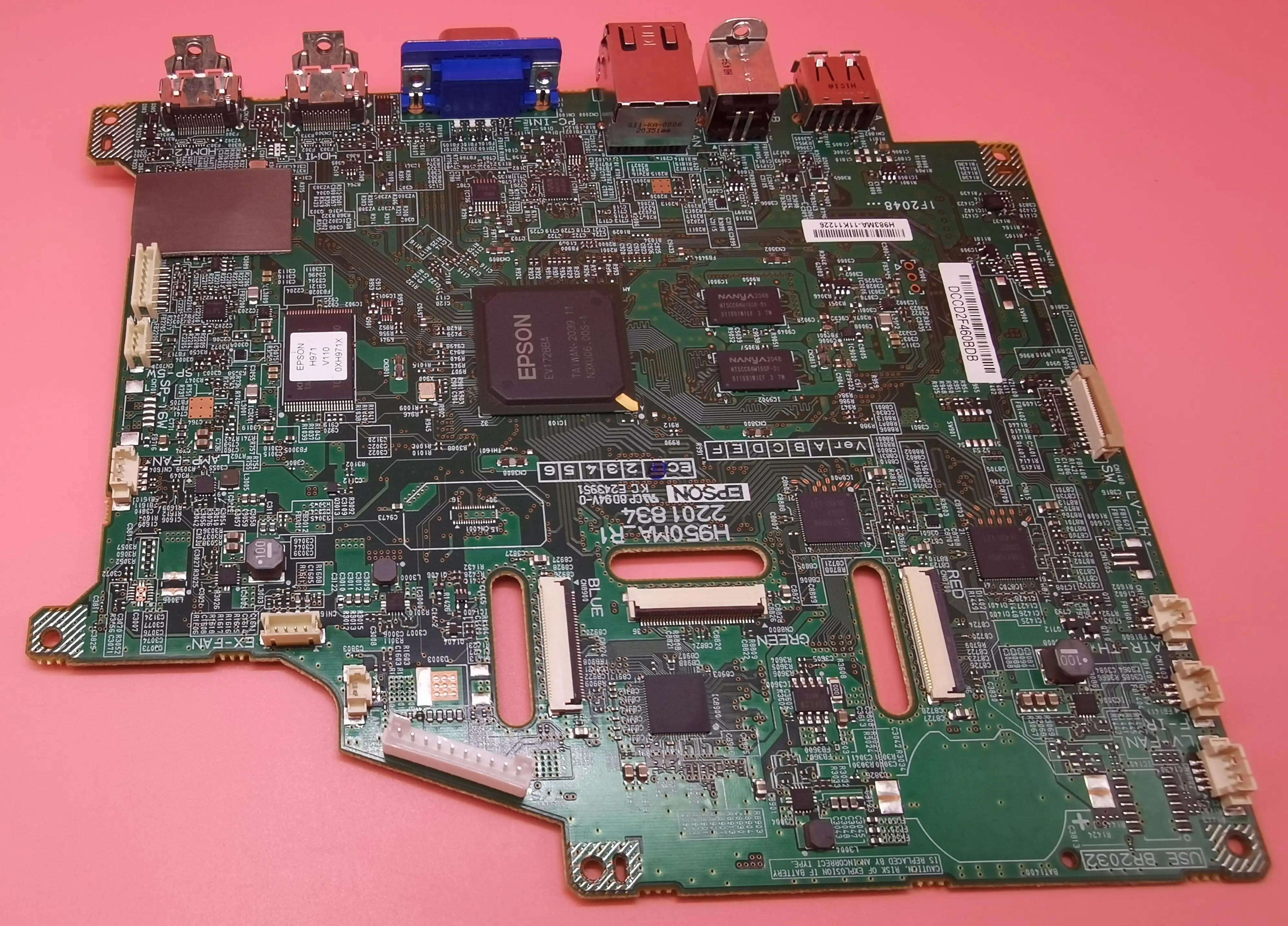 H950MA(H982) جهاز عرض اللوحة الرئيسية/PCB المجلس لإبسون EB-X49 CB-X49 PowerLite X49 العارض