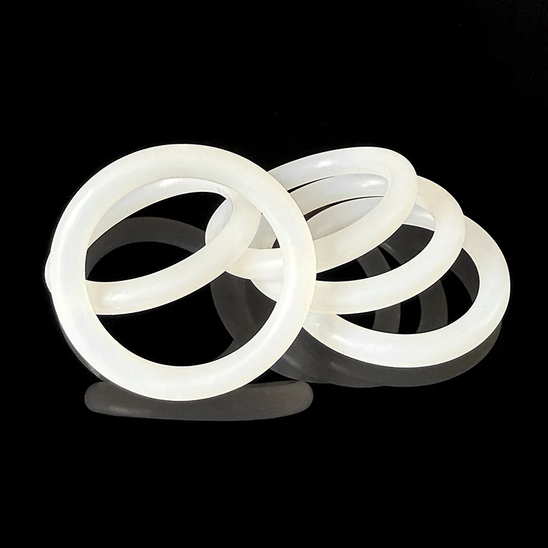 50/100Pcs VMQ Red Black White Silicone O-Ring OD4mm~27mm Thickness CS 1.2mm Ring Washer Gaskets Waterproof And Heat-Resistant