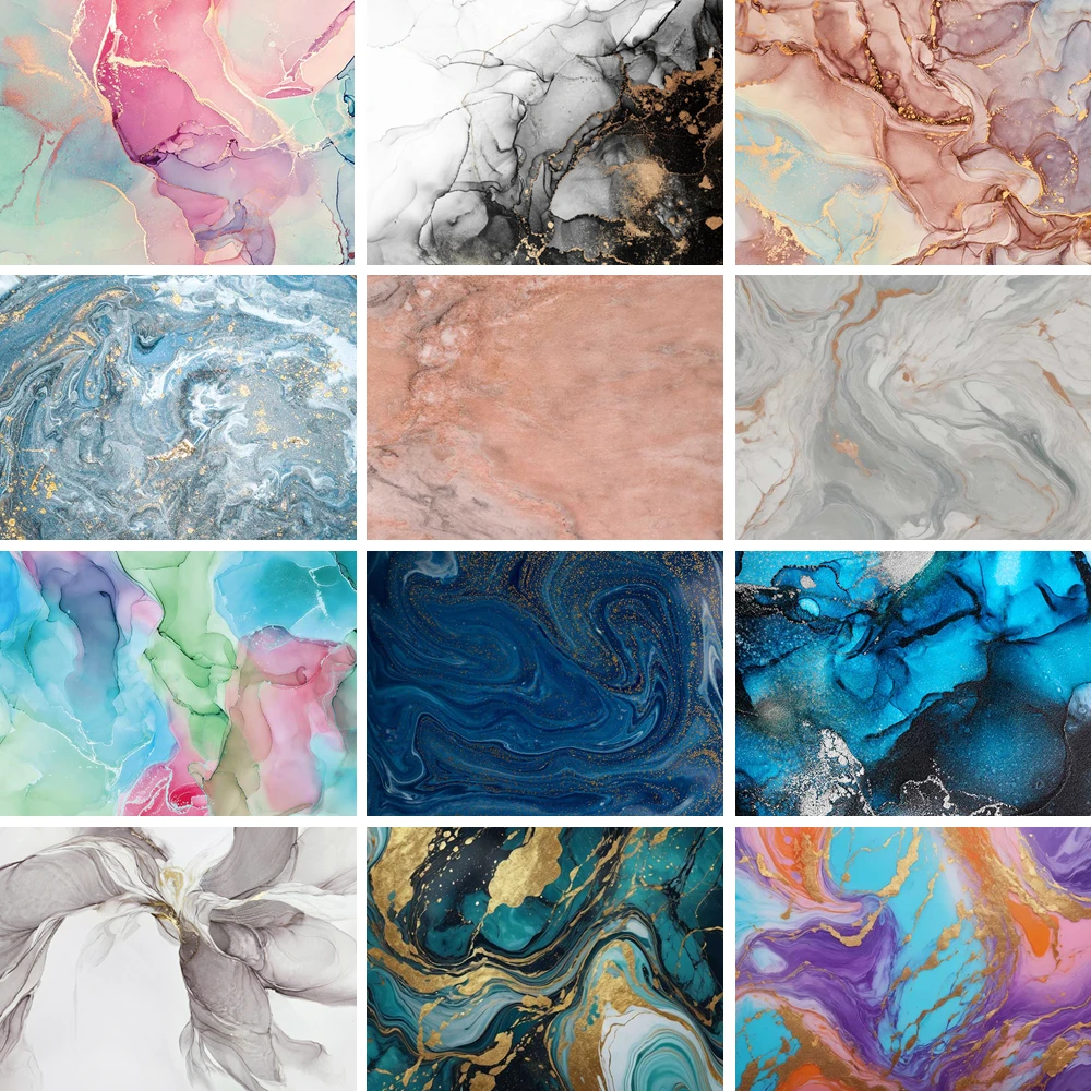

MOON.QG Marble Backdrops For Photography Golden Flowing Textures Photo Background Photo Booth Wedding Child Birthday Decoration