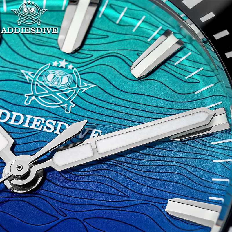 Cloisonne Enamel Dial - ADDIESDIVE New Automatic Watch Man Sapphire